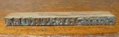 Antico blocco stampante